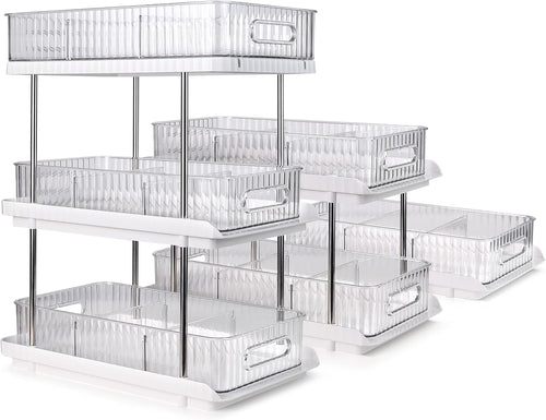 3-Tier under Sink Organizer – Pull-Out Storage for Kitchen & Bathroom – under Bathroom Sink Organizer, under Sink Organizer Storage, under Cabinet Storage Organizer