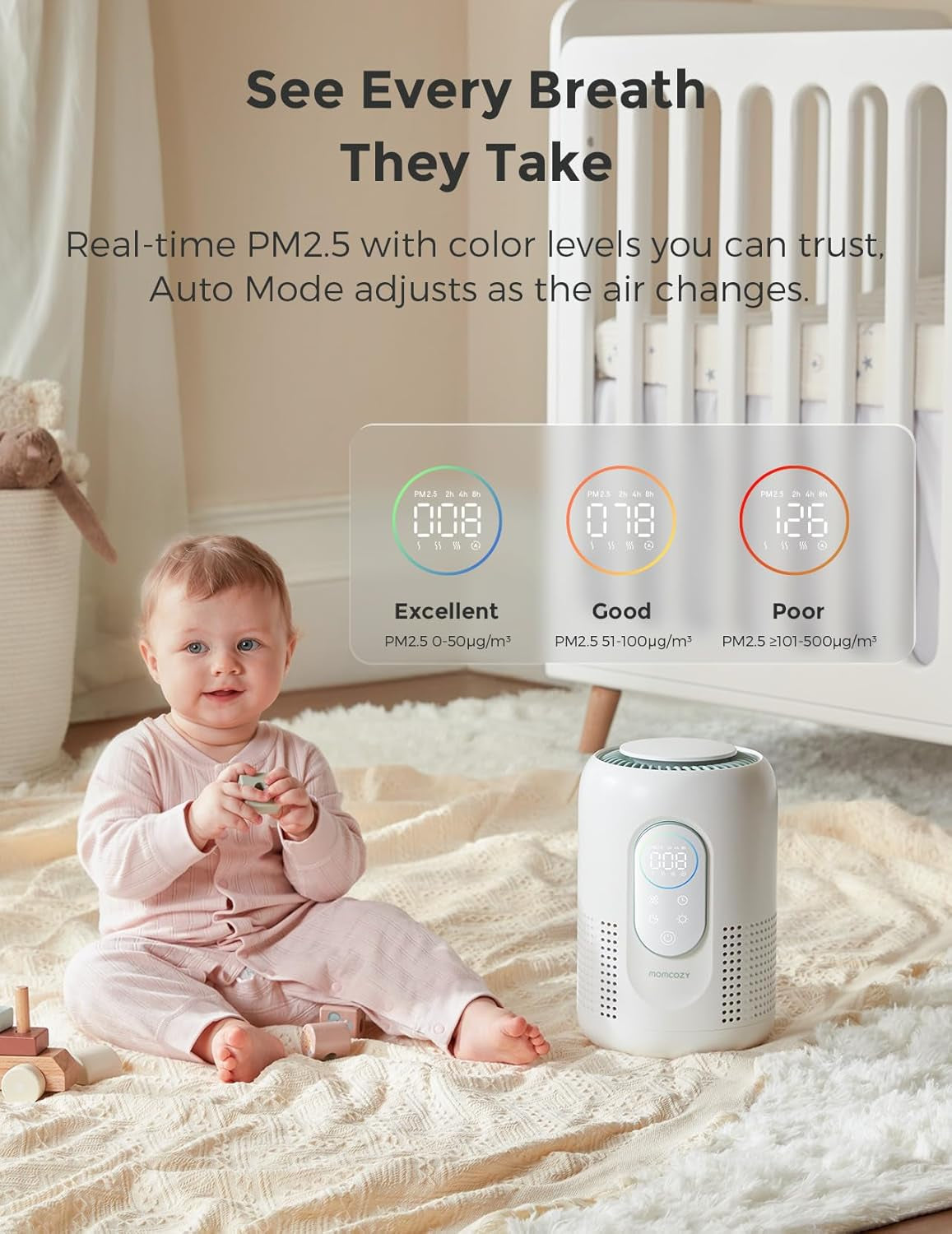 Nursery Air Purifier & Official Air Purifier Replacement Filter
