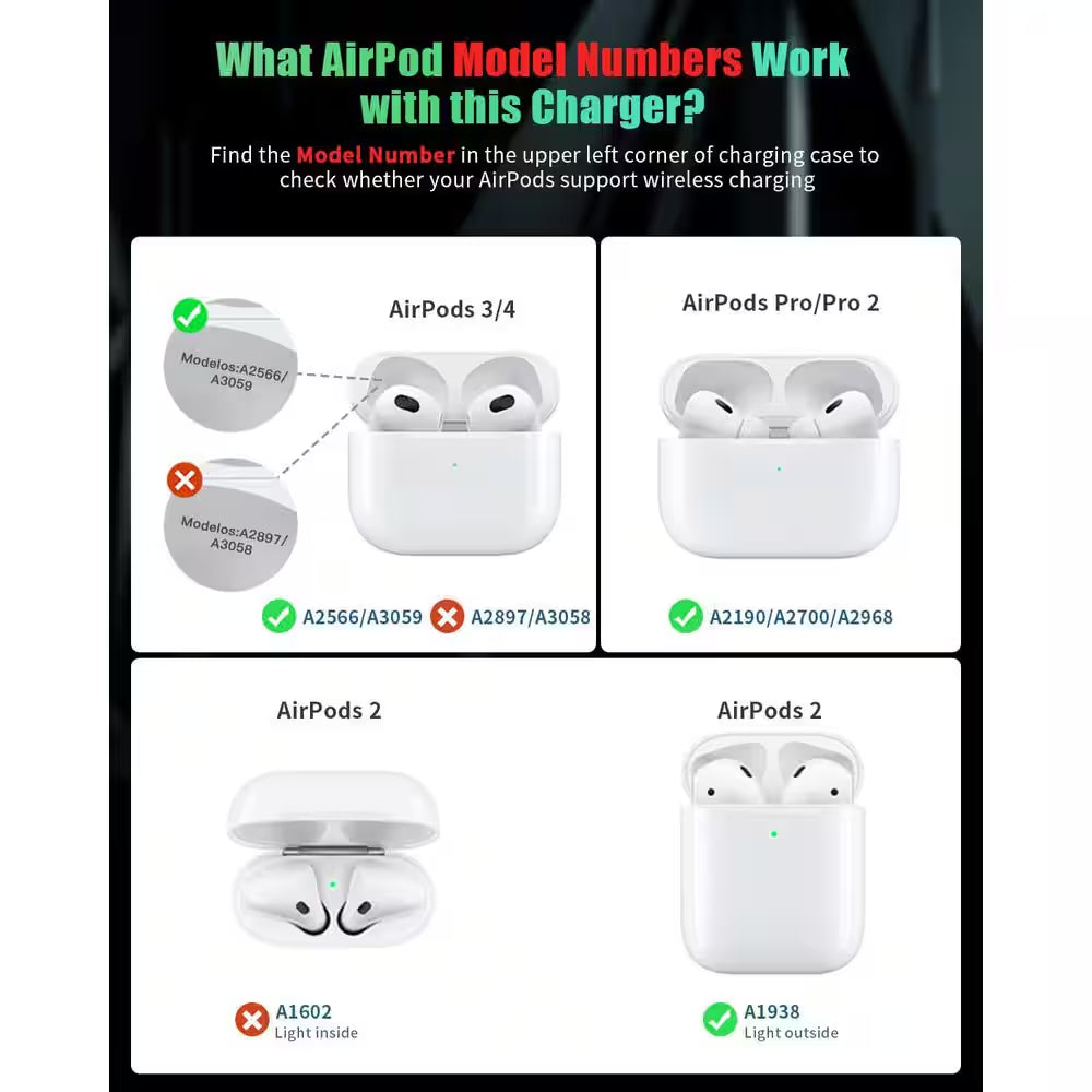 3 in 1 Charging Station for Apple Wireless Charger Wireless Charging Station
