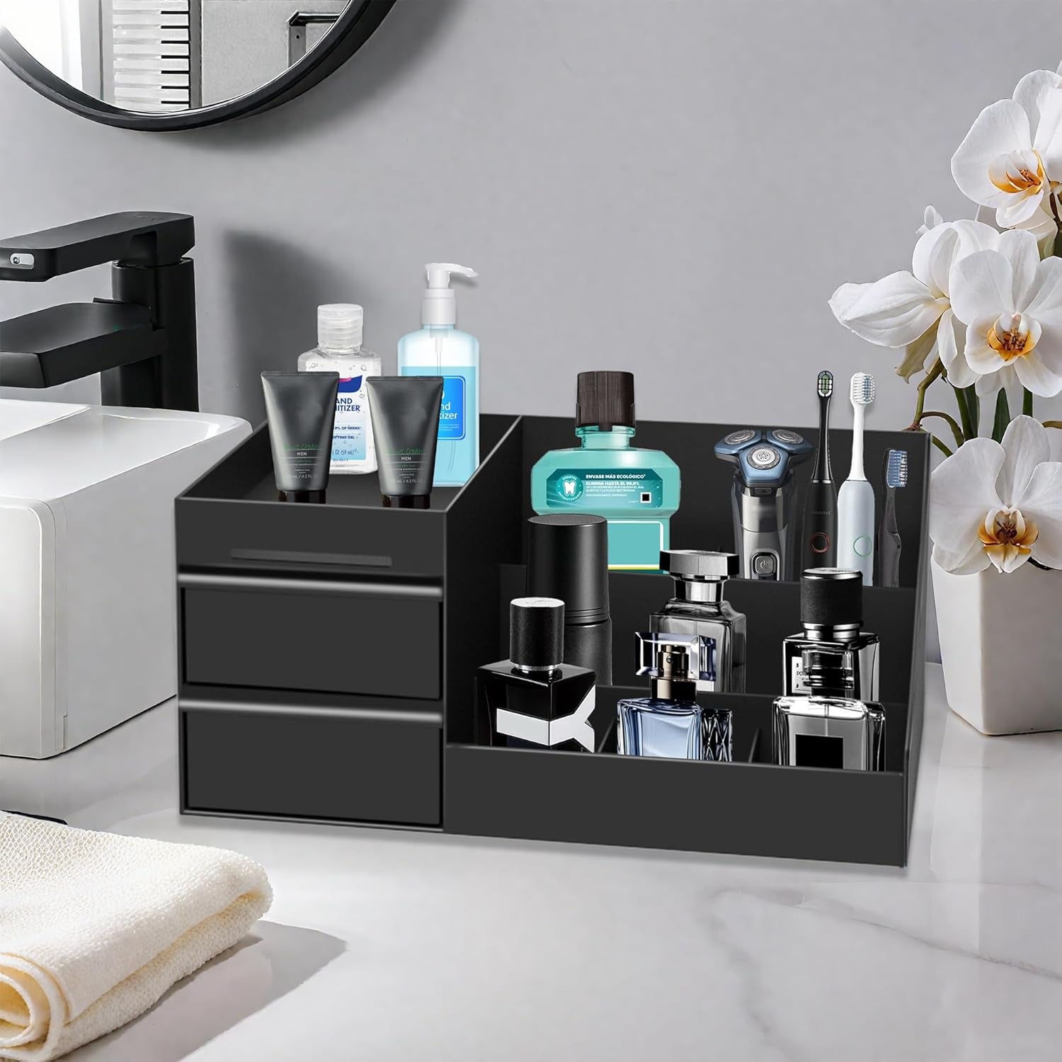 Mens Cologne Organizer,Mens Bathroom Organizer,Cologne Organizer for Men,Perfume Organizer,Cologne Stand,Cologne Shelf,Perfume Stand,Bathroom Countertop Storage,Easter Gifts for Men