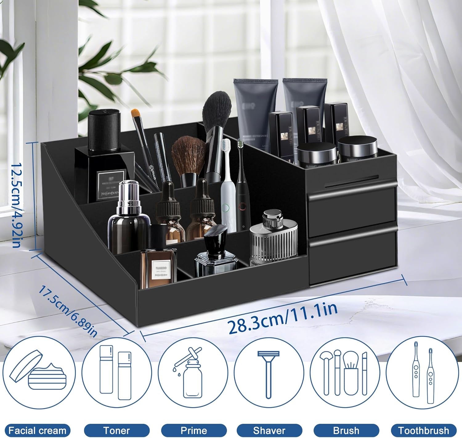 Mens Cologne Organizer,Mens Bathroom Organizer,Cologne Organizer for Men,Perfume Organizer,Cologne Stand,Cologne Shelf,Perfume Stand,Bathroom Countertop Storage,Easter Gifts for Men