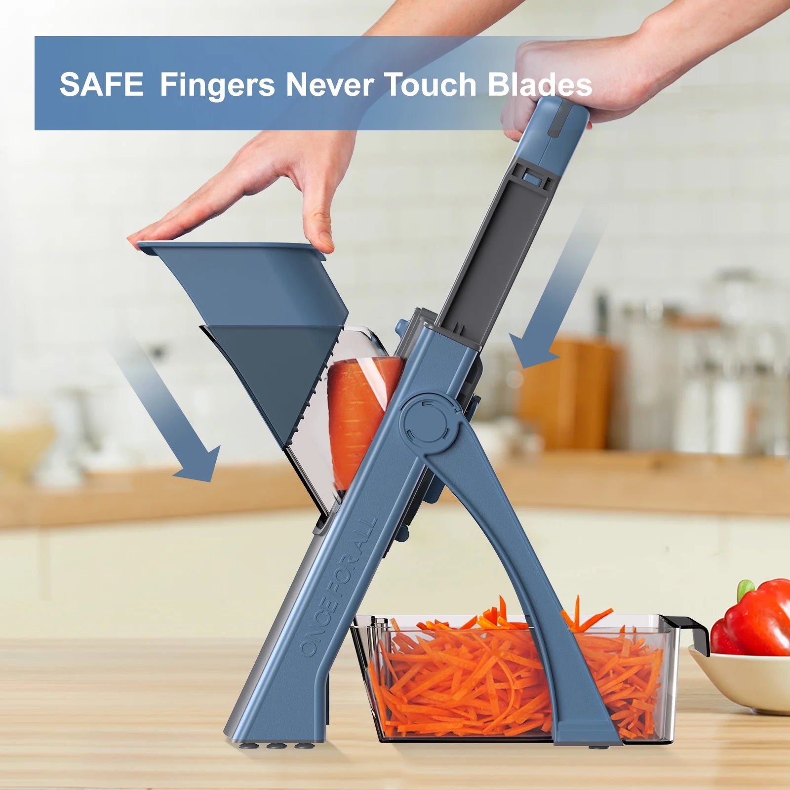 Vegetable Chopper & Zucchini Noodles Spiralizer, Food Slicer Shredder Dicer