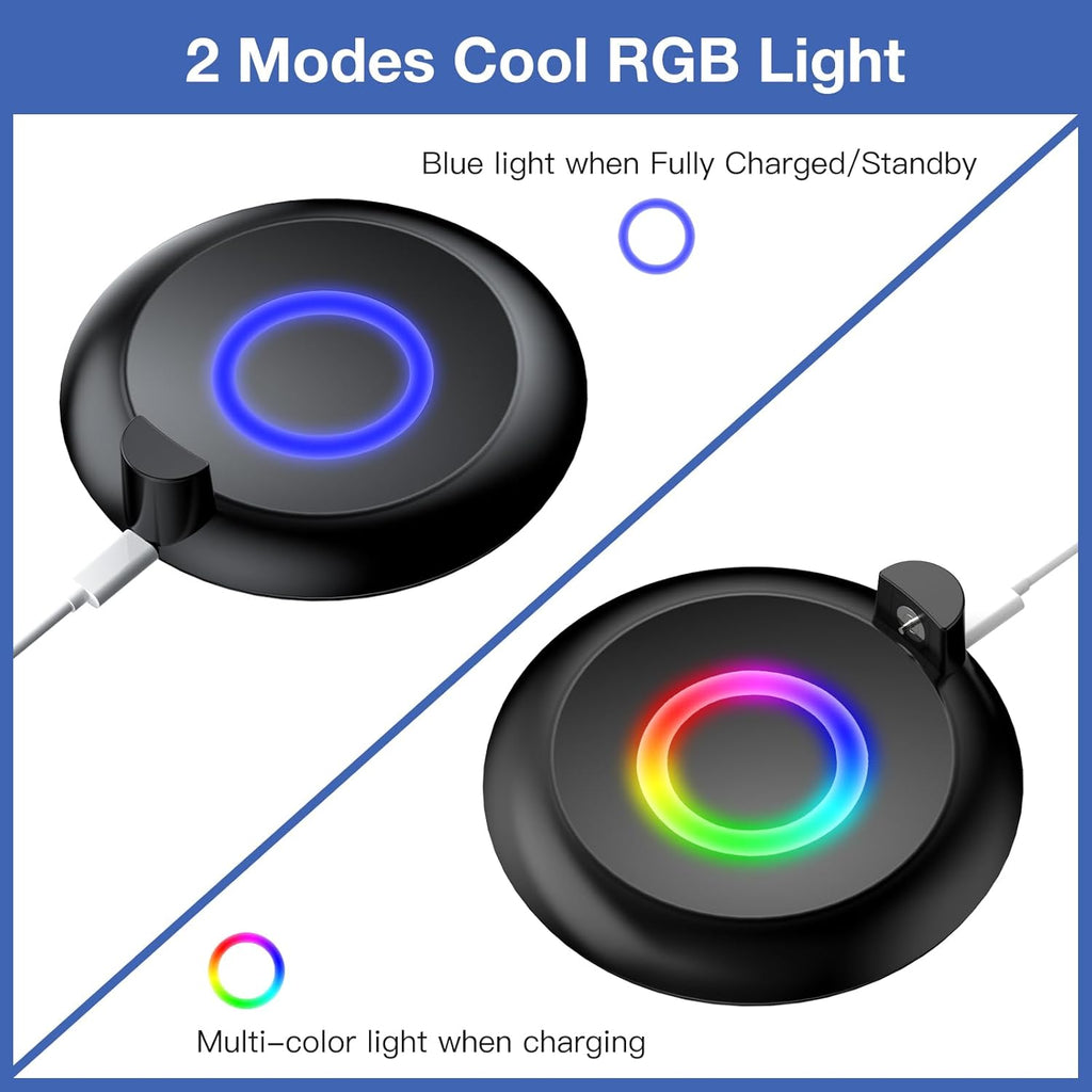 Charging Station for GO plus + 2023, RGB Charging Dock with Protective Case for GO plus +