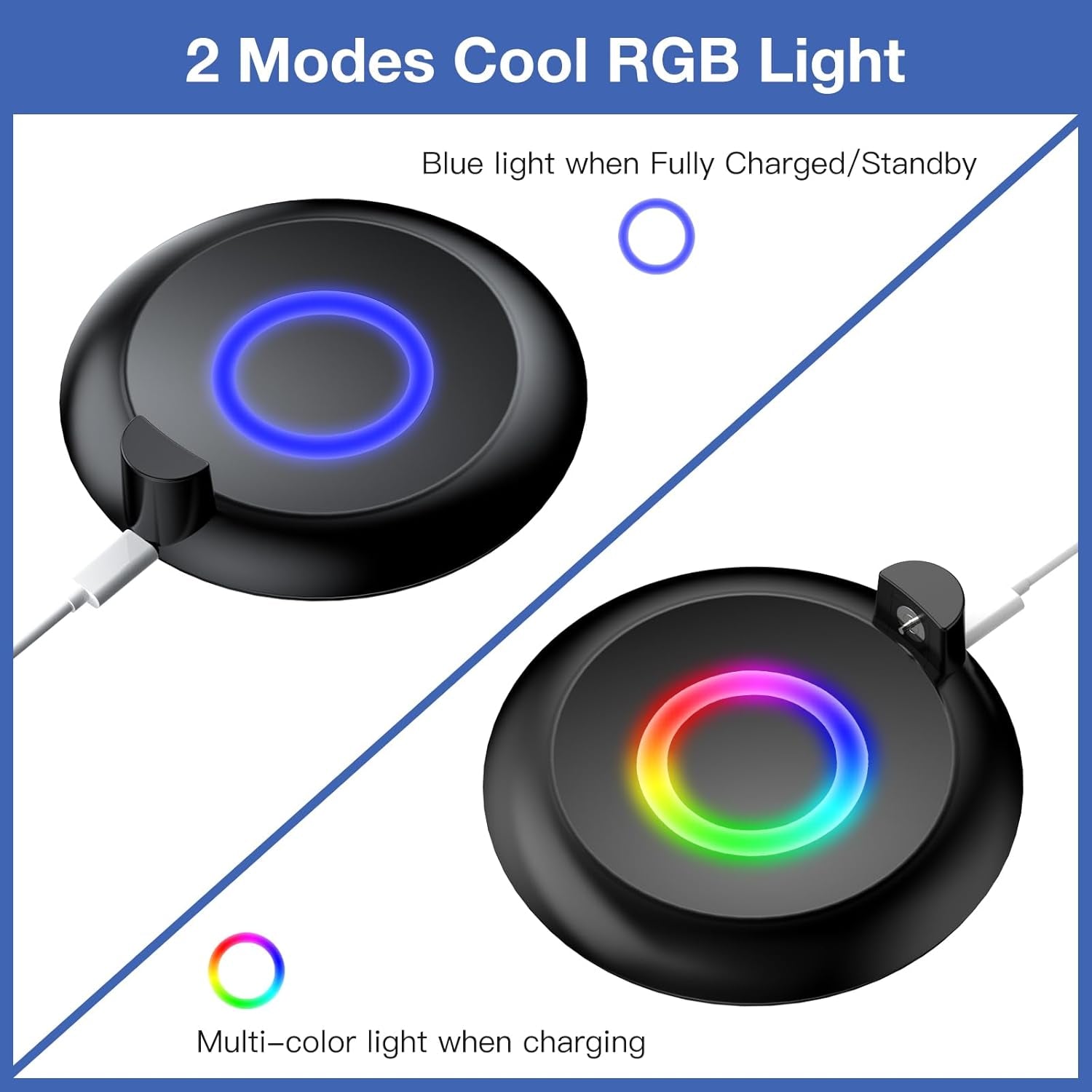 Charging Station for GO plus + 2023, RGB Charging Dock with Protective Case for GO plus +