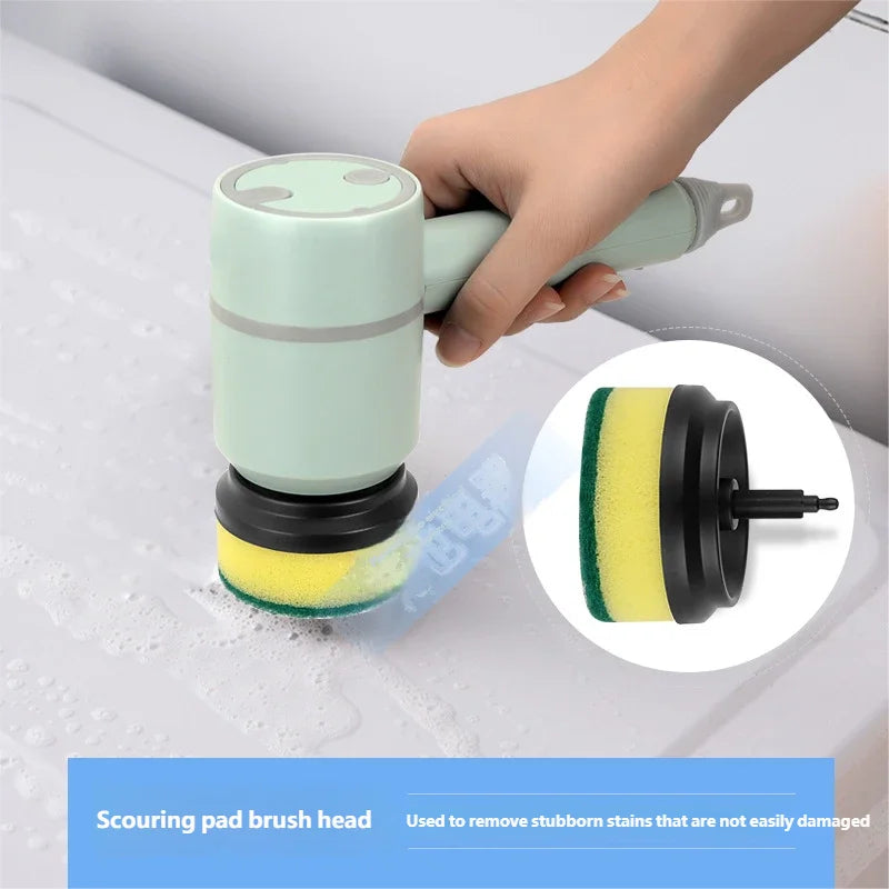 2025 Multi Functional Wireles Electric Cleaning Brush Household Toilet Cleaning Tool Handheld Kitchen Cleaning Brush
