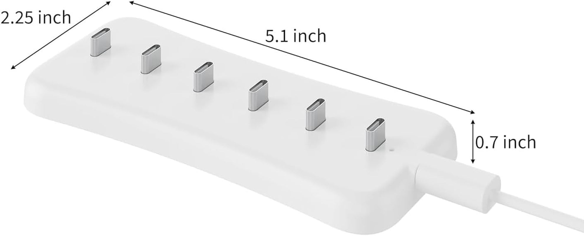USB under Cabinet Lighting with Charging Station-6 Type-C Charging Ports, Portable Motion Sensor Light Indoor Multi-Light Storage & Charging Base save Charging Time, Ideal for Cabinet Lights