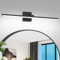 LED Bathroom Vanity Light, Modern Bathroom Light Fixture over Mirror (Cool White 6000K), Vanity Light Bar with Angle Adjustable, 32 Inch, Black