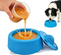 Slow Feeder Dog Bowls, Dog Lick Bowl with Rolling Ball - Lick & Roll Bowl, Dog Slow Feeder Bowl for Liquid Treats, Bone Broth & Yogurt, Non-Slip Suction Base, for Small, Medium & Large Breeds