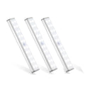 LED Motion Sensor Cabinet Light,Under Counter Closet Lighting, Wireless USB Rechargeable Kitchen Night Lights,Battery Operated Light,20 LED Light for Wardrobe,Closets,Cabinet,Cupboard,3 Pack