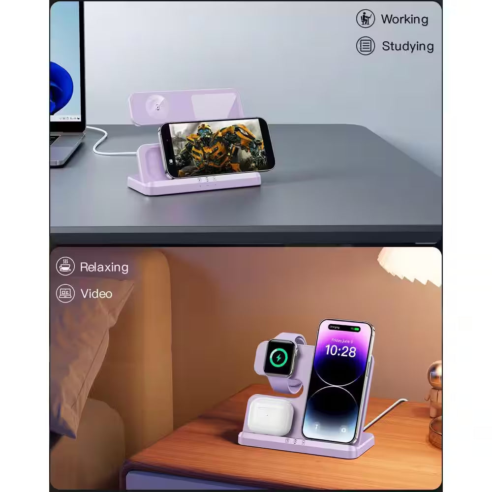 3 in 1 Charging Station for Apple Wireless Charger Wireless Charging Station