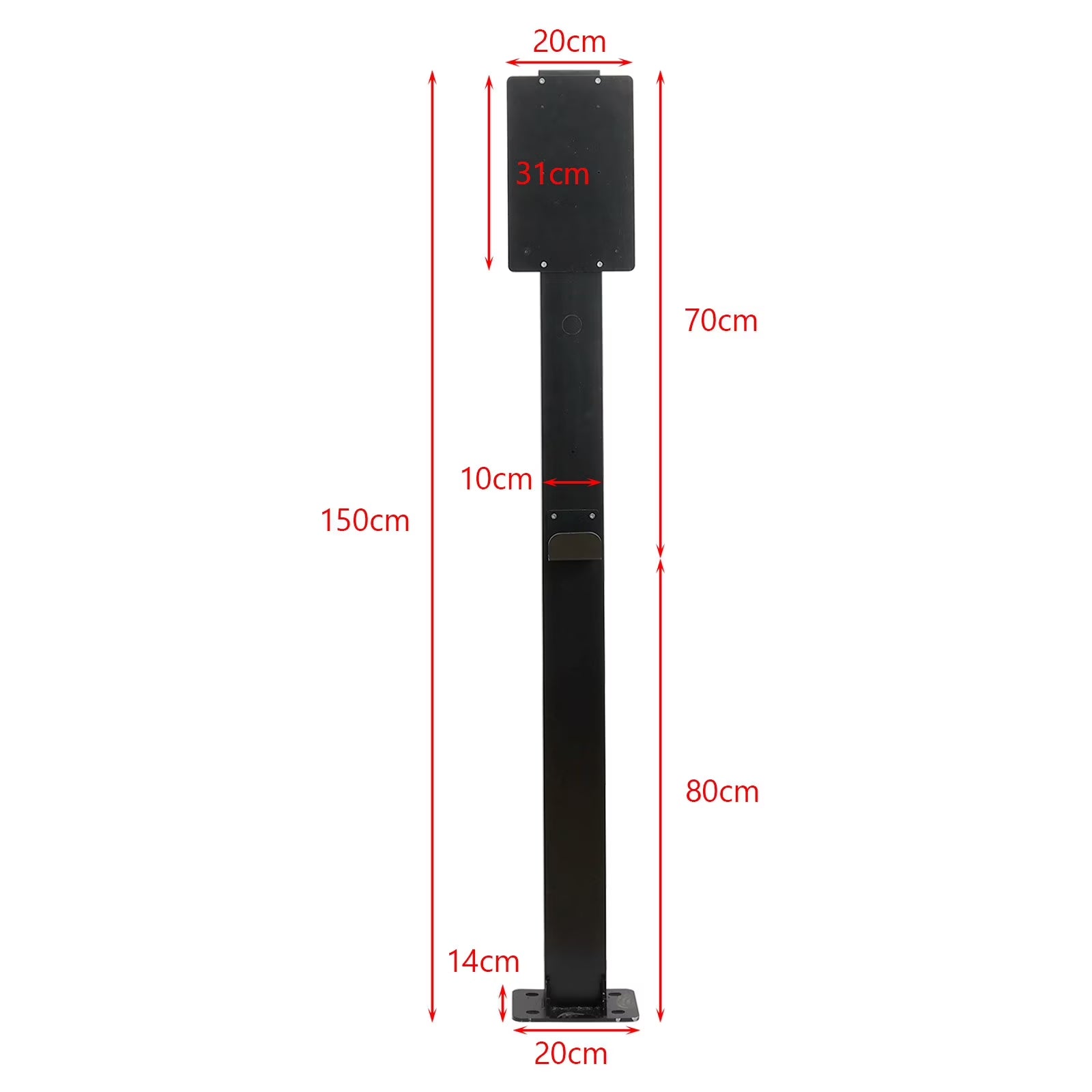 Pedestal Mounted EV Charging Station EV Charger Stand for Tesla Charging Station