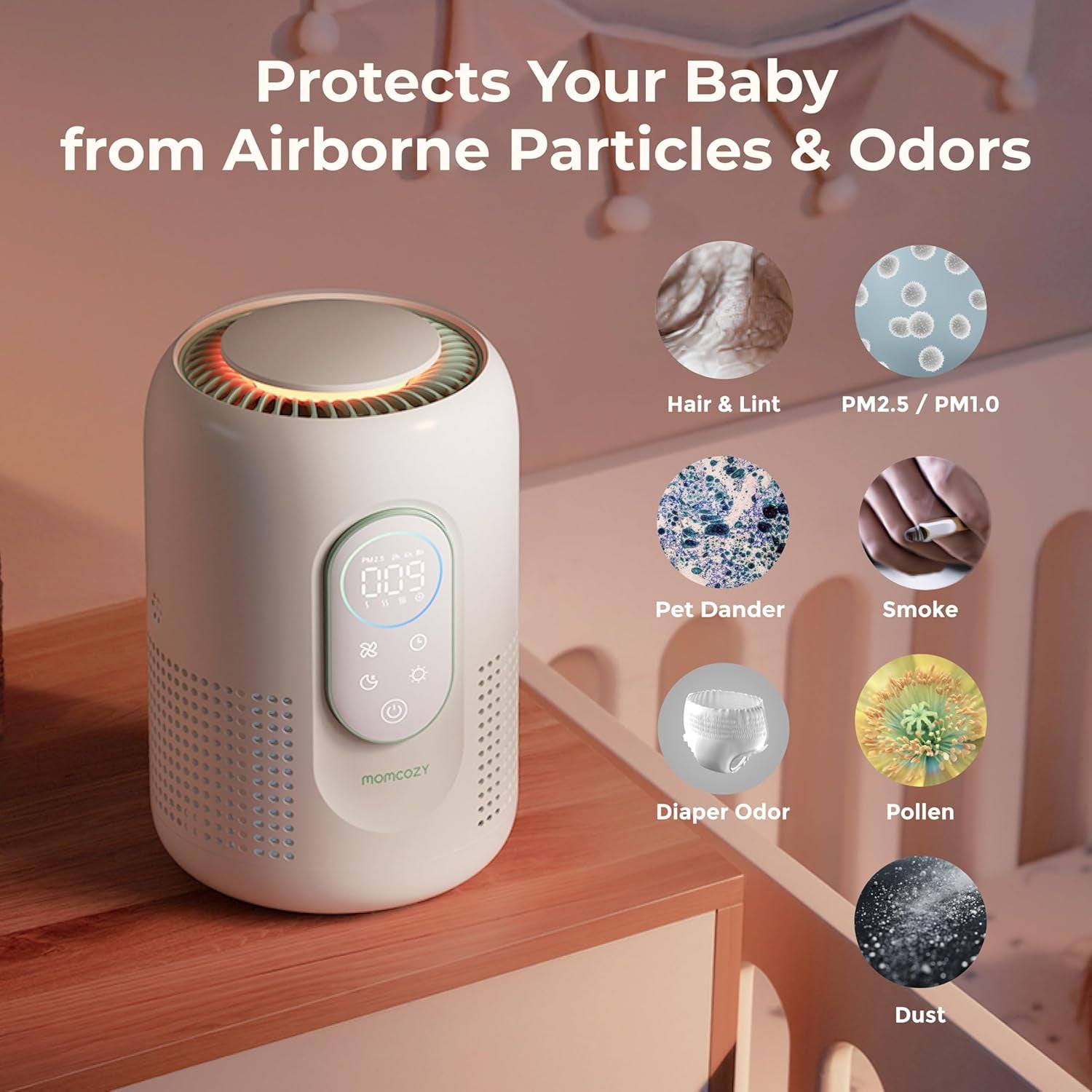 Nursery Air Purifier & Official Air Purifier Replacement Filter