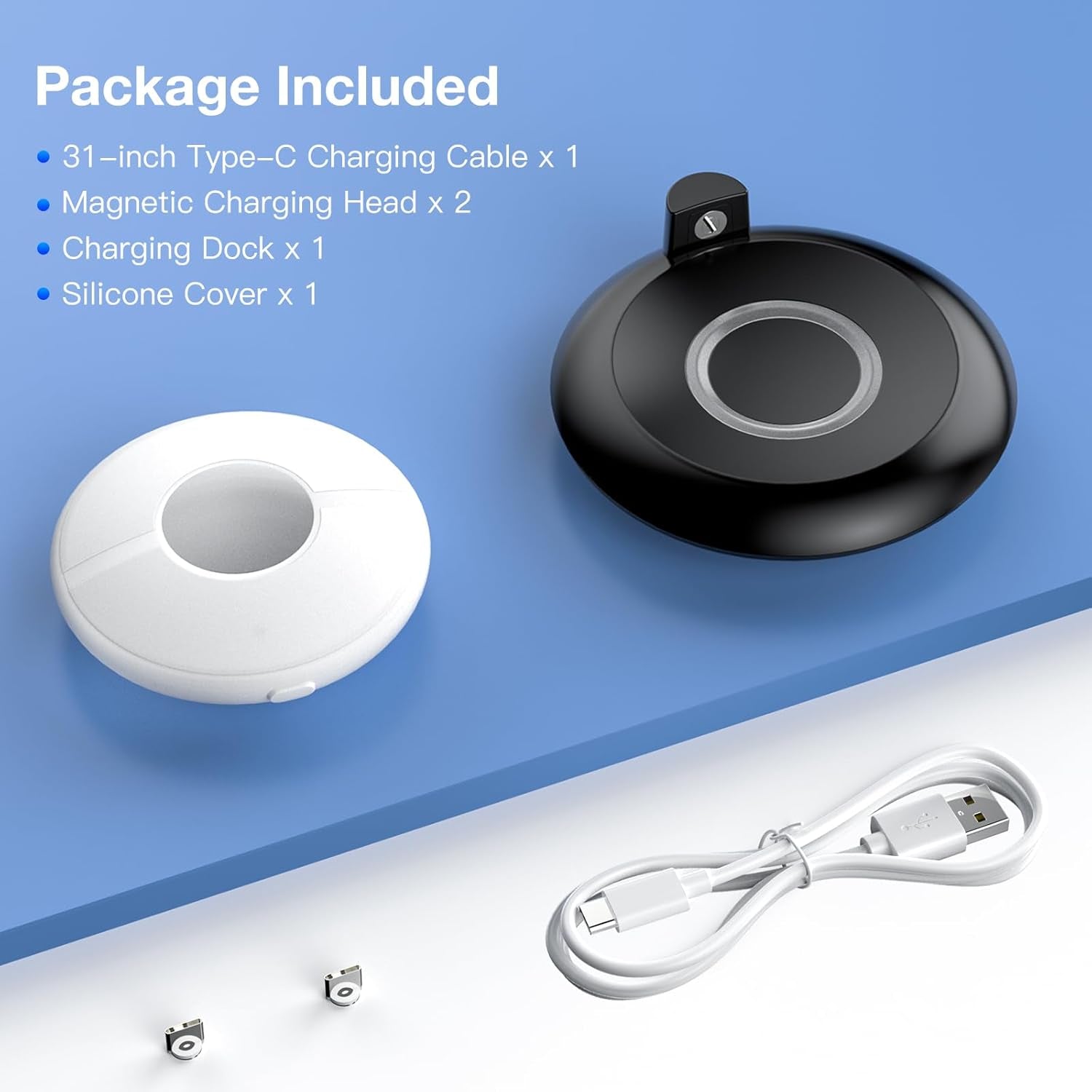Charging Station for GO plus + 2023, RGB Charging Dock with Protective Case for GO plus +