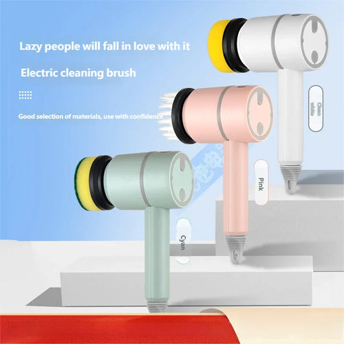2025 Multi Functional Wireles Electric Cleaning Brush Household Toilet Cleaning Tool Handheld Kitchen Cleaning Brush