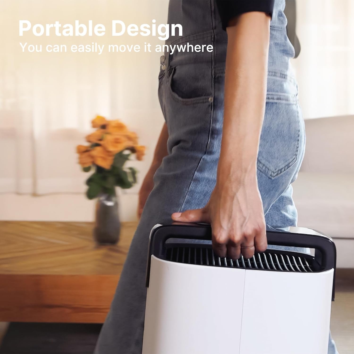 Air Purifiers for Home Large Room up to 3600 Ft² with PM 2.5 Air Laser Sensor, HEPA 3-In-1 Air Filter Filters Airborne Particles, Sleep Mode for Allergies, Pet Hair in Bedroom, MR7566-WF, White