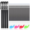 Magic Pens & Refills for Kids 48 PCS Grooved Book Magic Pens for Children'S Copybooks Reusable Grooved Handwriting Practice Kids Book Disappearing Ink Pen for Tracing Books Writing Train
